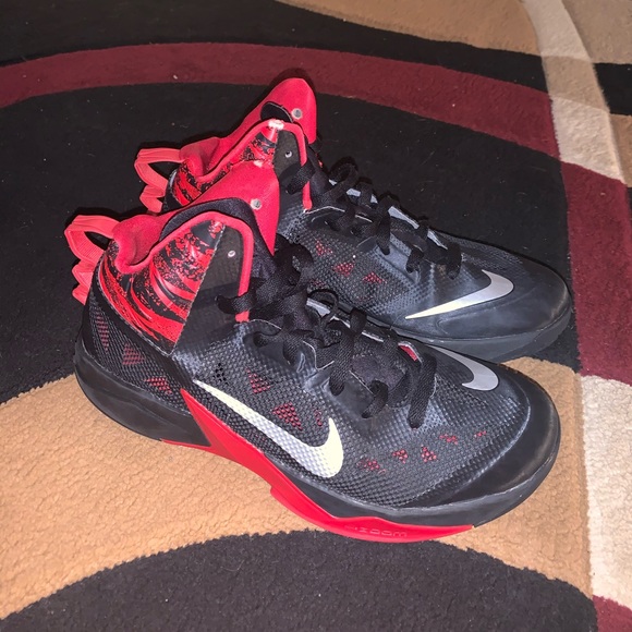 Red & Black Nike Hypefuse Sneakers - Picture 3 of 5